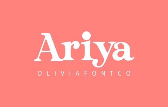 Ariya Typeface: A Romantic Serif Font for Editorial Design