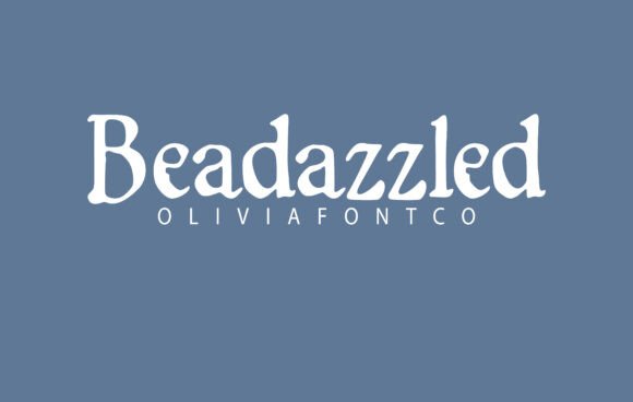 Beadazzled Font: A Romantic Typeface for Digital Design