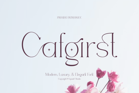 Cafgirst Font: Elevating My Brand’s Visuals with a Touch of Class