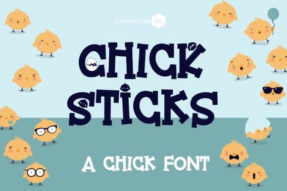 Chick Sticks Font: A Whimsical Typeface for Digital Design
