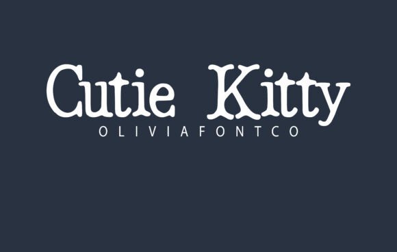 Cutie Kitty: A Playful Typeface for Creative Projects
