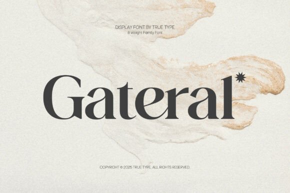 Gateral: A Serene Serif Typeface for Editorial Clarity