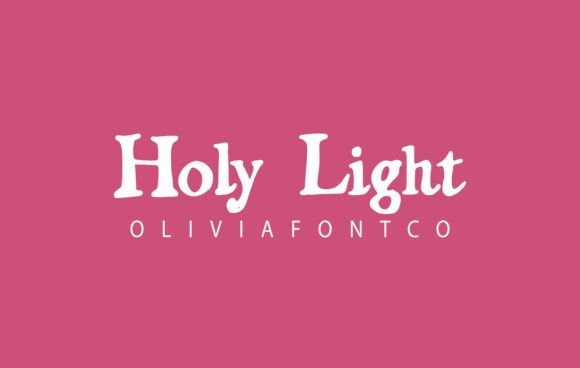 Holy Light Typeface: A Handwritten Serif Font That Elevates Branding
