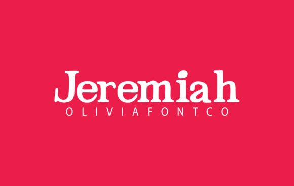 Jeremiah Font: A Romantic Serif for Editorial Elegance