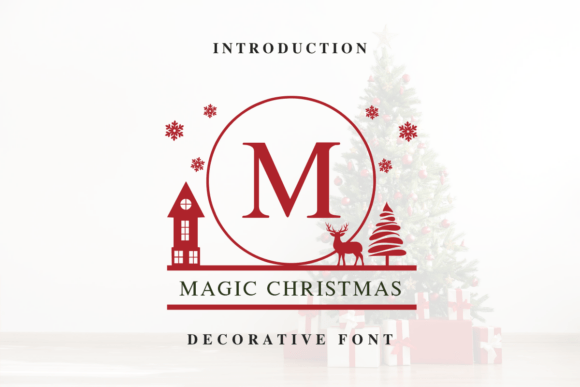Magic Christmas Monogram: A Festive Typeface for Holiday Web Design