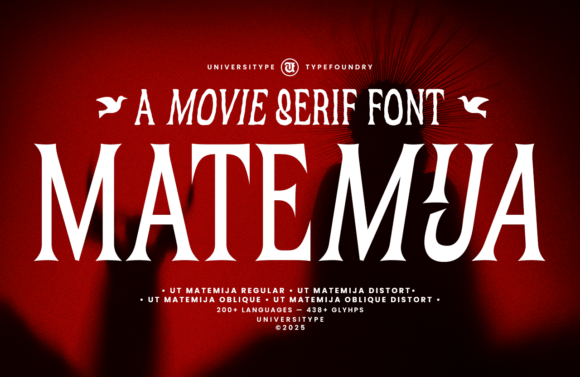 Matemija Font: A Cinematic Serif for Crafting and Selling