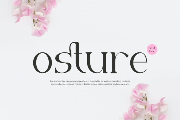 Osture Font: A Serif Typeface with Editorial Elegance