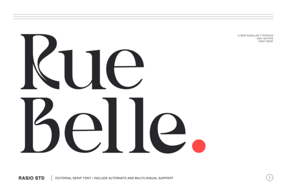 Rue Belle: A Serif Font That Elevates Your Brand’s Visual Story