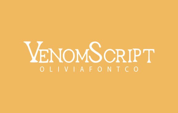 VenomScript Typeface: A Romantic Handwritten Font for Creative Campaigns