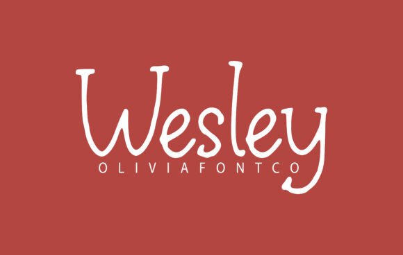 Wesley Font: A Handwritten Typeface for a Polished Brand Look