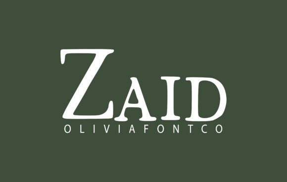 Zaid Font: A Romantic Serif Typeface for Editorial Elegance